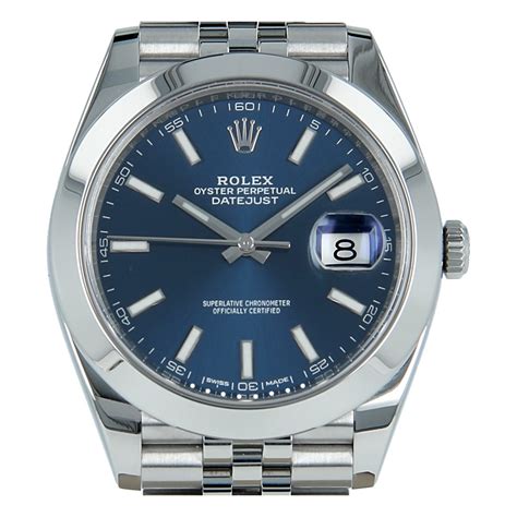 buy rolex datejust 41 blue|rolex datejust 41mm pre owned.